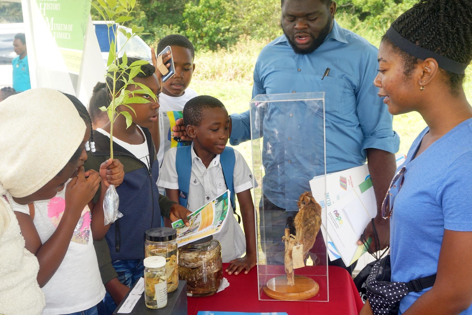 Celeslie Clarke, NHMJ sharing on some of the important  animals found in some of our wetlands